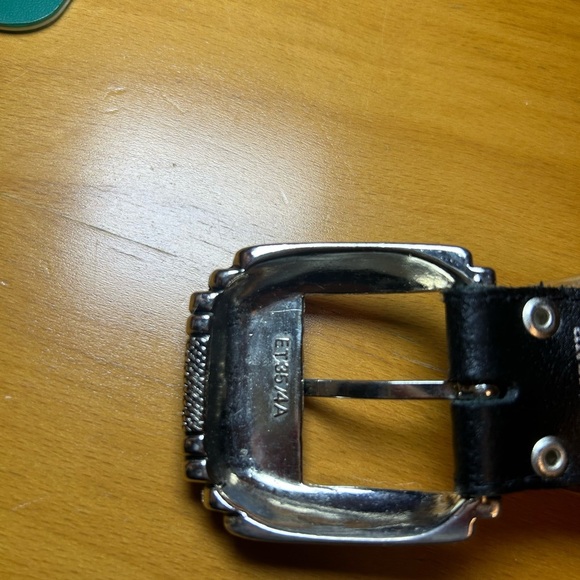 Vintage Nanni genuine leather “xxx” studded chainmail belt 27”-31” - Picture 9 of 16